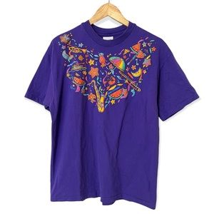 Vintage 1994 New Orleans Glitter Single Stitch Graphic Tee—L